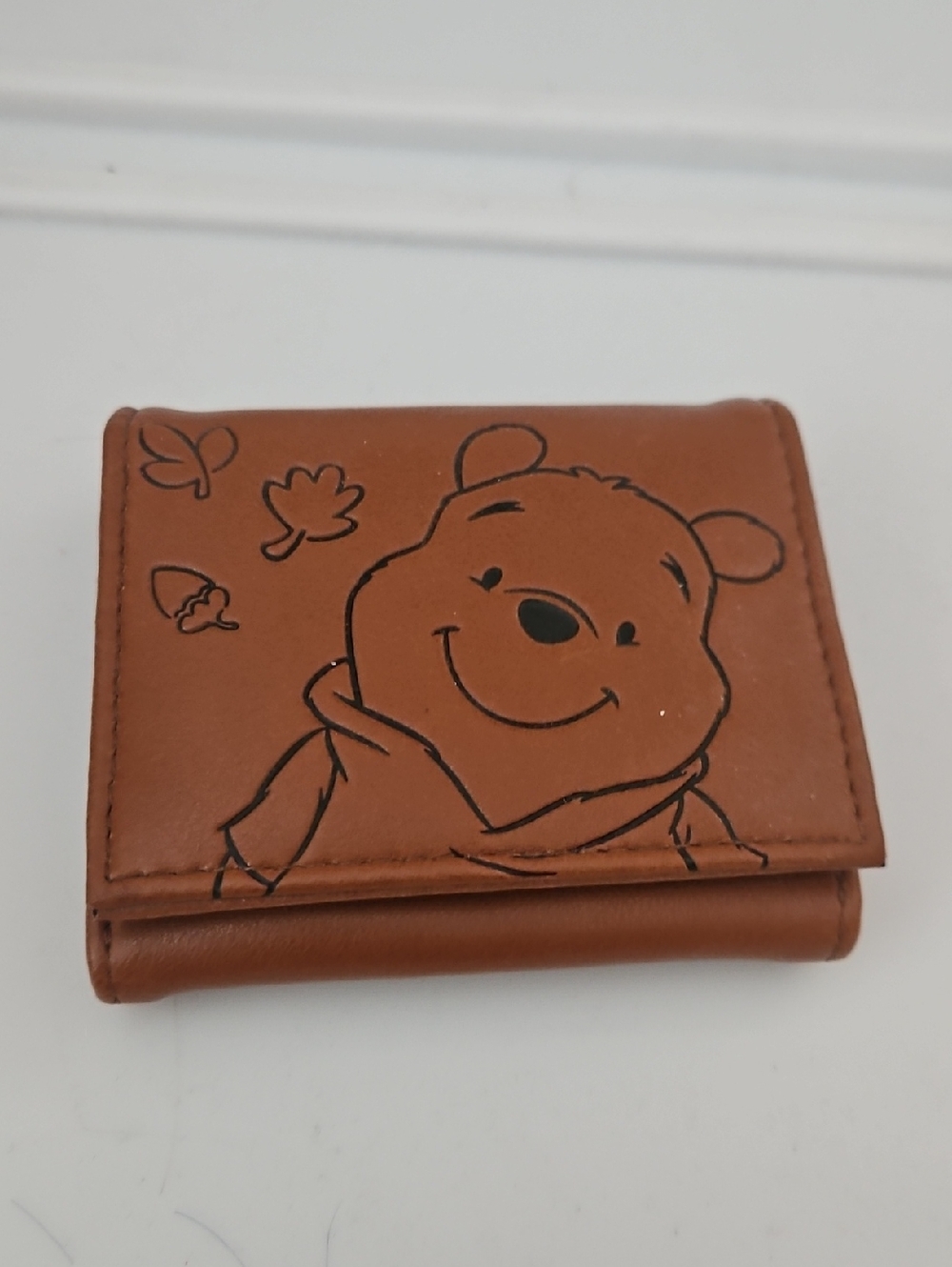 Winnie The Pooh Brown Trifold Wallet